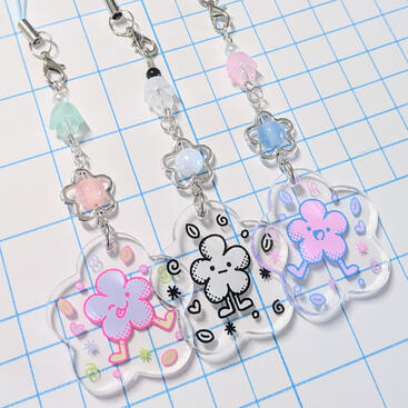 Flower Beaded Charms