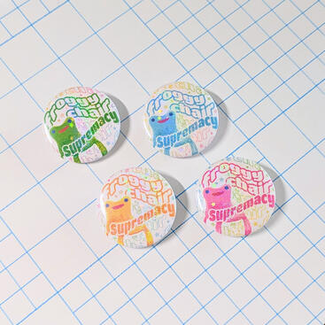 Holographic Button Badges